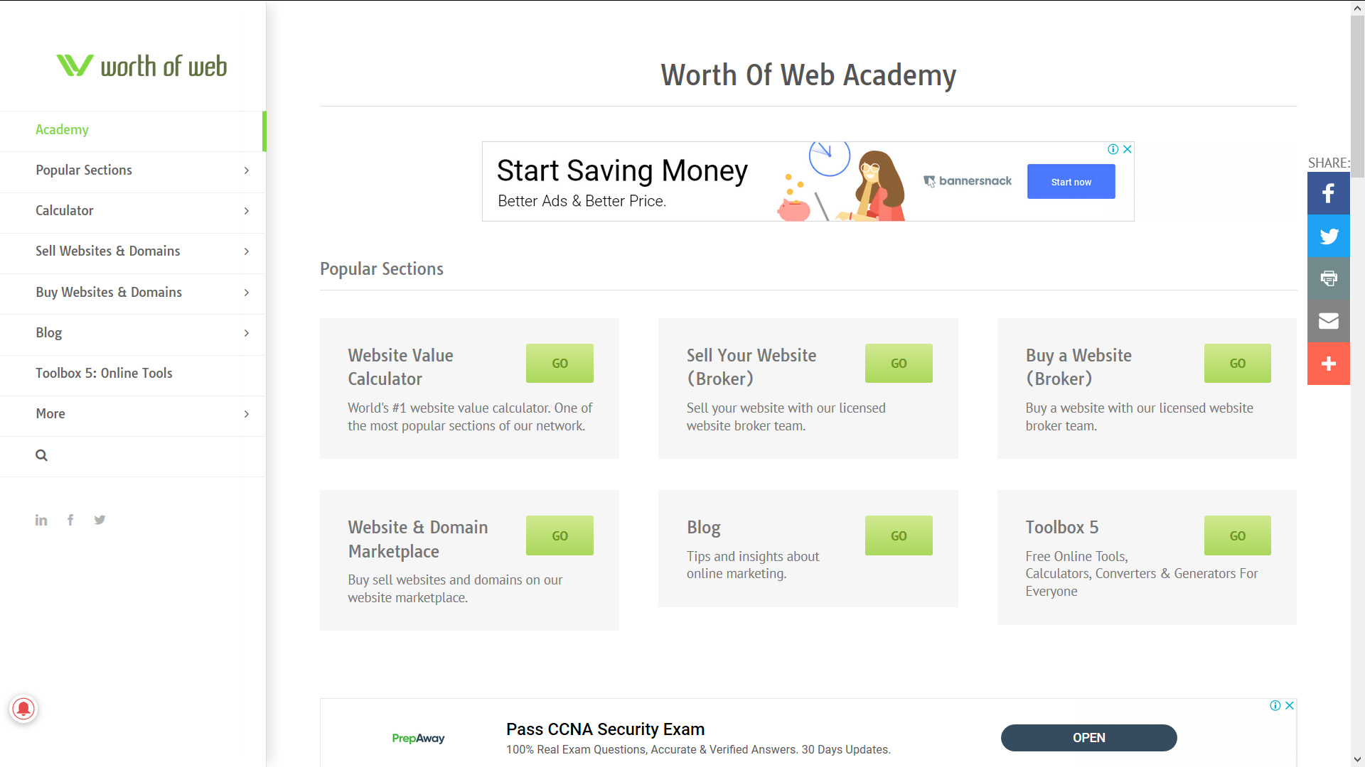 Worth Of Web Academy F6s